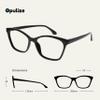 OPULIZE KAT Reading Glasses for Women Men, Cat-Eye Framewith Spring Hinges, Black +1.50 (Pack of 5) view 2