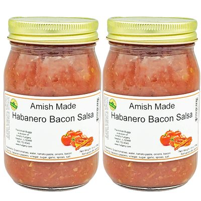 Arndts Fudgery Amish Made Salsa 2-16 oz. Jars (Bacon Habanero)