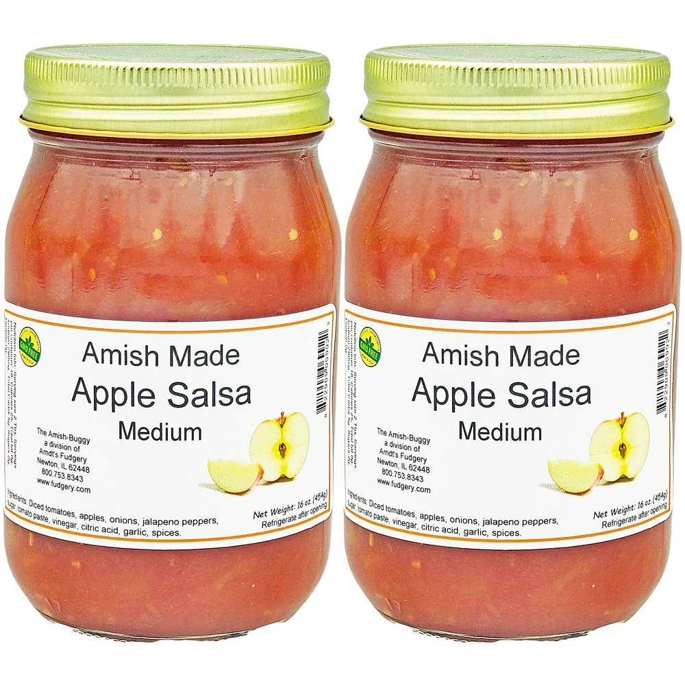 Arndts Fudgery Amish Made Salsa 2-16 oz. Jars (Apple Medium)