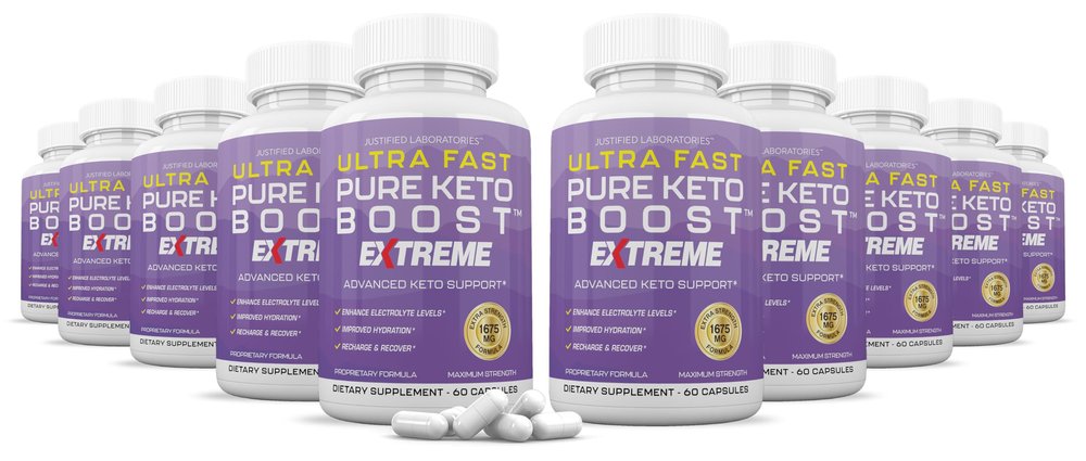 (10 Pack) Ultra Fast Pure Keto Boost Extreme Keto Pills 1675MG New & Improved Formula Contains Apple Cider Vinegar Extra Virgin Olive Oil Powder Green Tea Leaf 600 Capsules