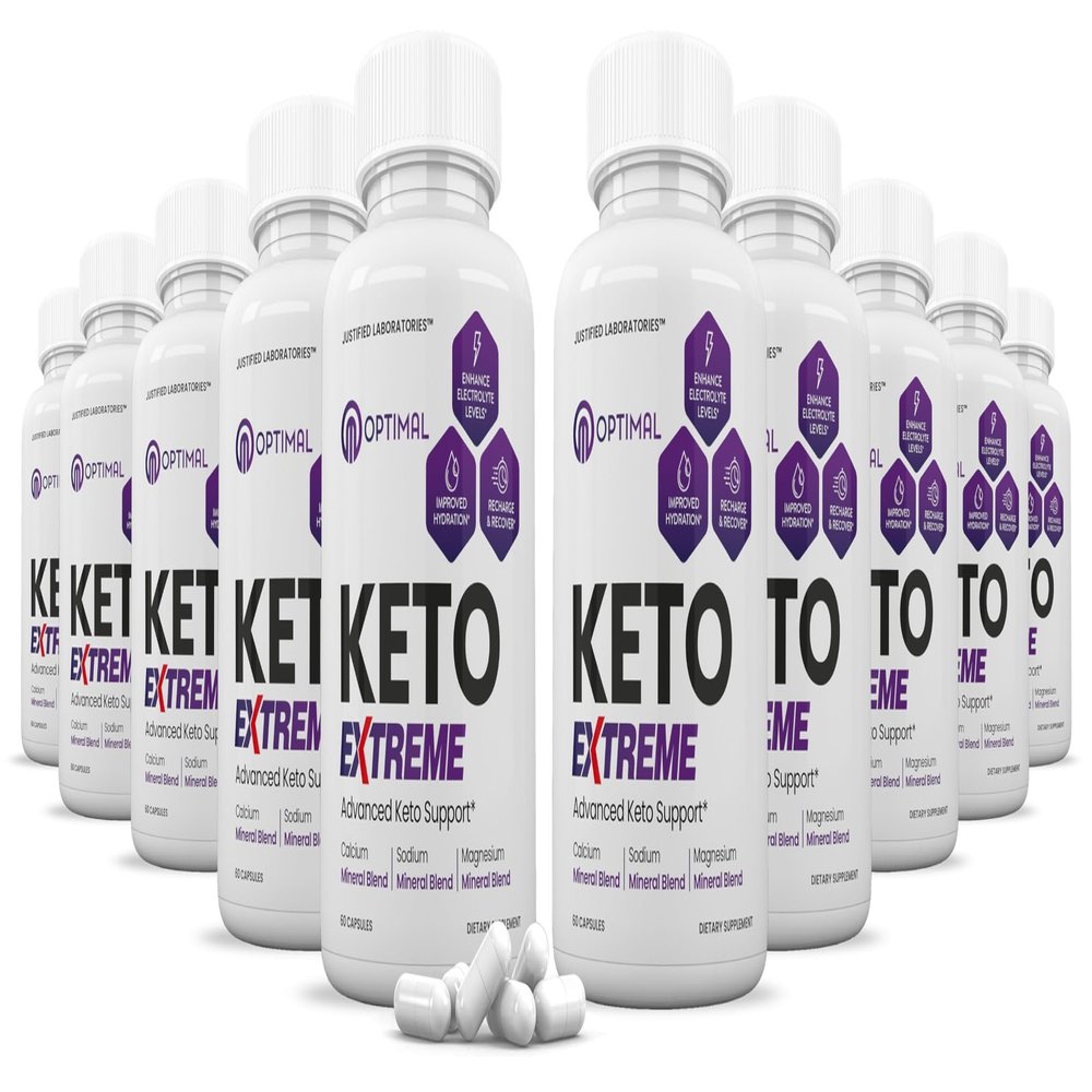 (10 Pack) Optimal Keto Extreme Pills 1675MG New & Improved Formula Contains Apple Cider Vinegar Extra Virgin Olive Oil Powder Green Tea Leaf 600 Capsules