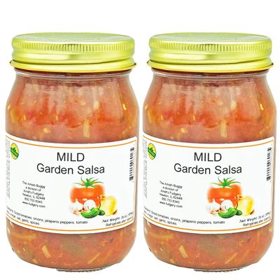 Arndts Fudgery Amish Made Salsa 2-16 oz. Jars (Mild Garden)