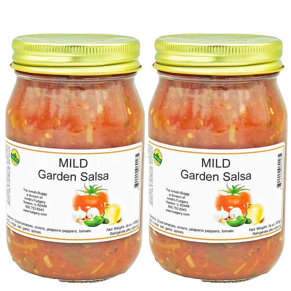 Arndts Fudgery Amish Made Salsa 2-16 oz. Jars (Mild Garden)