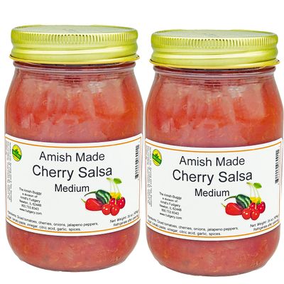 Arndts Fudgery Amish Made Salsa 2-16 oz. Jars (Cherry Medium)