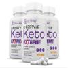 (3 Pack) Lifestyle Extreme Keto Pills 1675MG New & Improved Formula Contains Apple Cider Vinegar Extra Virgin Olive Oil Powder Green Tea Leaf 180 Capsules view 1