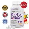 (3 Pack) Lifestyle Extreme Keto Pills 1675MG New & Improved Formula Contains Apple Cider Vinegar Extra Virgin Olive Oil Powder Green Tea Leaf 180 Capsules view 2