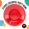 Exquisite Party Solids 12 Oz Red Plastic Bowls Disposable Bowls for Hot Food Soup 100 Pcs - For Soup, Salad, Cereal, Desserts & Party Supplies view 3