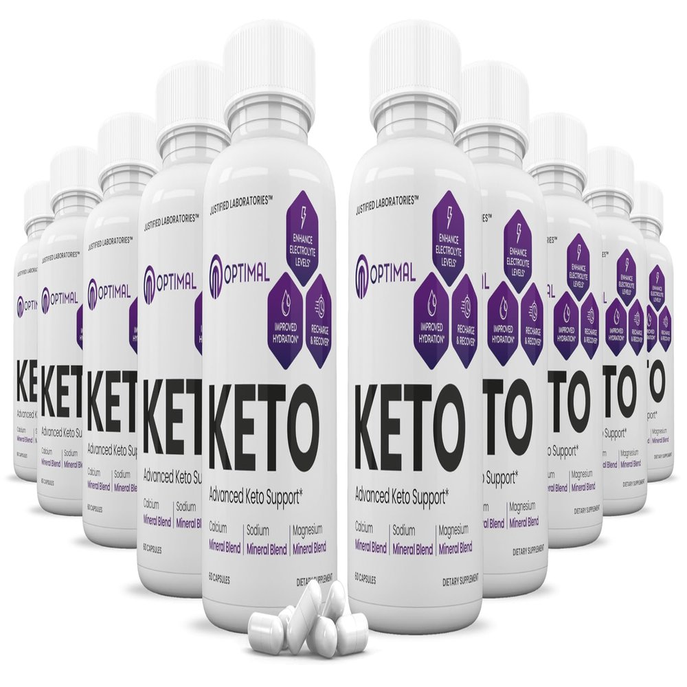 (10 Pack) Optimal Keto Pills 1275MG New & Improved Formula Contains Apple Cider Vinegar Extra Virgin Olive Oil Powder Green Tea Leaf 600 Capsules