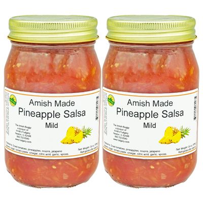 Arndts Fudgery Amish Made Salsa 2-16 oz. Jars (Mild Pineapple)