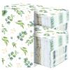 gisgfim 100Pcs Greenery Paper Napkins Eucalyptus Leaf Guest Towel Towel Sage Green Leaves Disposable Hand Napkins for Bathroom Home Woodland Dinner Party Bridal Baby Shower Decorative Towels view 1
