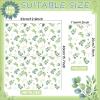 gisgfim 100Pcs Greenery Paper Napkins Eucalyptus Leaf Guest Towel Towel Sage Green Leaves Disposable Hand Napkins for Bathroom Home Woodland Dinner Party Bridal Baby Shower Decorative Towels view 2