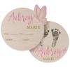 Personalized Butterfly 3D Name Sign for Hospital,Custom Wooden Baby Name Announcement Sign And Footprint Sign for Photo Prop Baby Shower Nursery Gift view 1