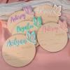 Personalized Butterfly 3D Name Sign for Hospital,Custom Wooden Baby Name Announcement Sign And Footprint Sign for Photo Prop Baby Shower Nursery Gift view 4