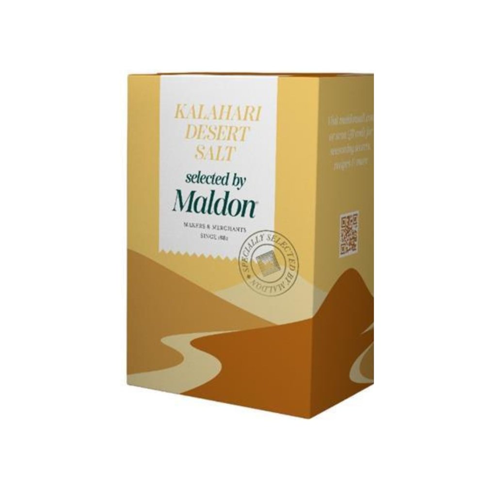 Independent Cuisine Maldon Kalahari Desert Salt selected - New Naturally Coarse Salt Harvested from Kalahari Desert - Perfect for a Wide Range of Dishes, (8.8oz)