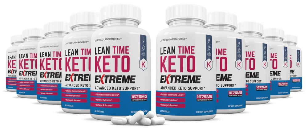 (10 Pack) Lean Time Extreme Keto Pills 1675MG New & Improved Formula Contains Apple Cider Vinegar Extra Virgin Olive Oil Powder Green Tea Leaf 600 Capsules