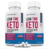 (2 Pack) Lean Time Keto Pills 1275MG New & Improved Formula Contains Apple Cider Vinegar Extra Virgin Olive Oil Powder Green Tea Leaf 120 Capsules view 1