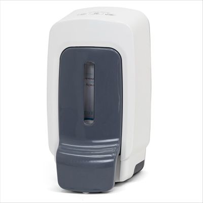 Hospeco Health Gards Toilet Seat Cleaner Dispenser - 500 ml Wall Mount, White/Gray Plastic, 1 Each