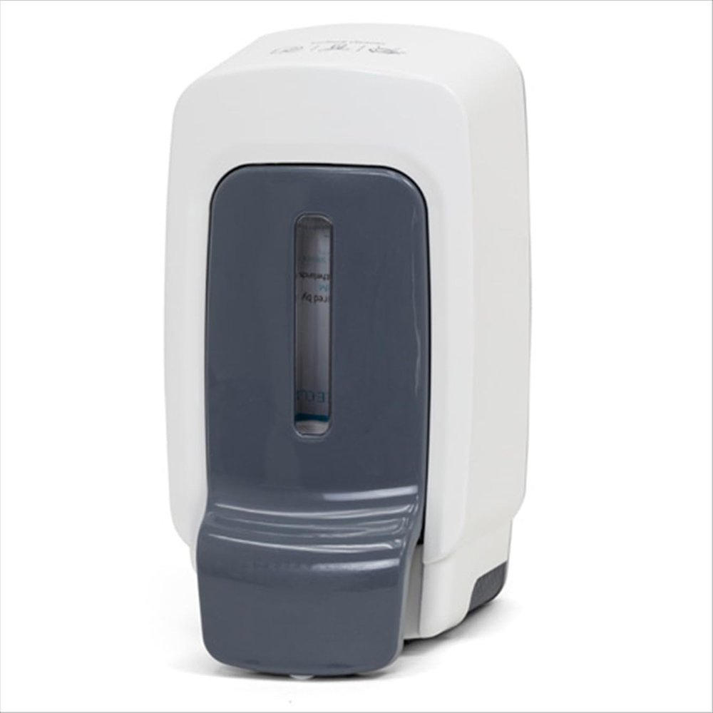 Hospeco Health Gards Toilet Seat Cleaner Dispenser - 500 ml Wall Mount, White/Gray Plastic, 1 Each