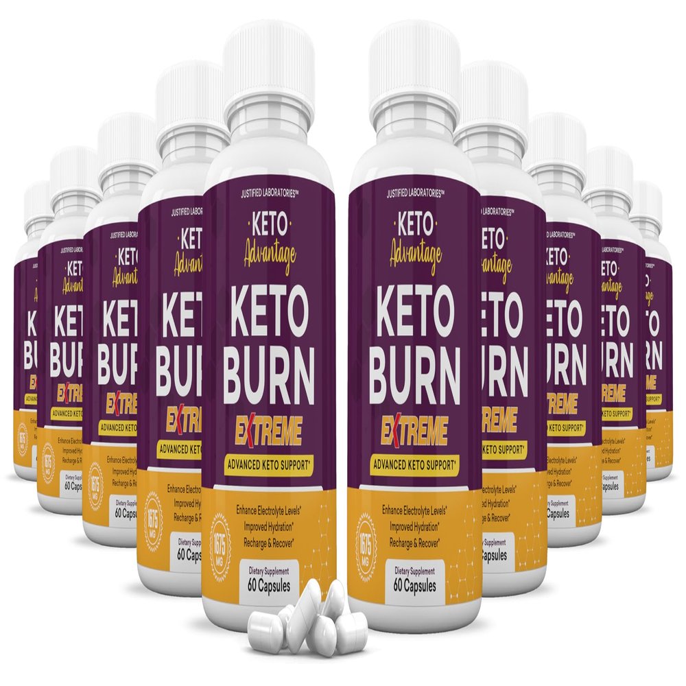 (10 Pack) Keto Advantage Keto Burn Extreme Keto Pills 1675MG New & Improved Formula Contains Apple Cider Vinegar Extra Virgin Olive Oil Powder Green Tea Leaf 600 Capsules