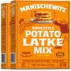 Manischewitz Homestyle Potato Latke Mix, 6oz (2 Pack) Gluten Free, No MSG, Traditional Style Potato Pancakes view 1