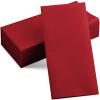 50-Pack Disposable Linen-Feel Burgundy Napkins, 12" x 17" Cloth-Like Paper Dinner Napkins For Wedding, Bathroom, Party Or Event view 1