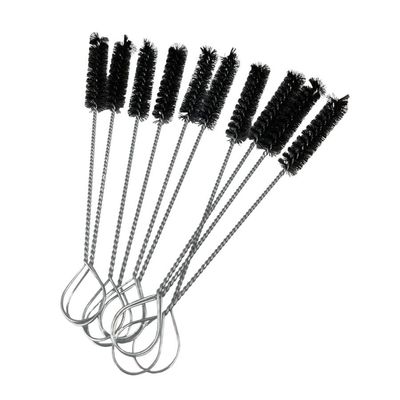 SnowTree - 25 Pack Fan Tip Nylon Bristle Cleaning Brush for Glass Pieces - Anti Scratch Fan Tip to Protect Glass Surfaces and Tubes