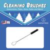 SnowTree - 25 Pack Fan Tip Nylon Bristle Cleaning Brush for Glass Pieces - Anti Scratch Fan Tip to Protect Glass Surfaces and Tubes view 2