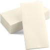 50-Pack Disposable Linen-Feel Champagne Napkins, 12" x 17" Cloth-Like Paper Dinner Napkins For Wedding, Bathroom, Party Or Event view 1