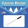 SnowTree - 5 Pack Fan Tip Nylon Bristle Cleaning Brush for Glass Pieces - Anti Scratch Fan Tip to Protect Glass Surfaces and Tubes view 4