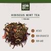 Citrus Mint Tea with Hibiscus, by Herb Co, Caffeine Free Herbal Blend with Peppermint & Stevia - Soothing & Relaxing, 1 lb view 2