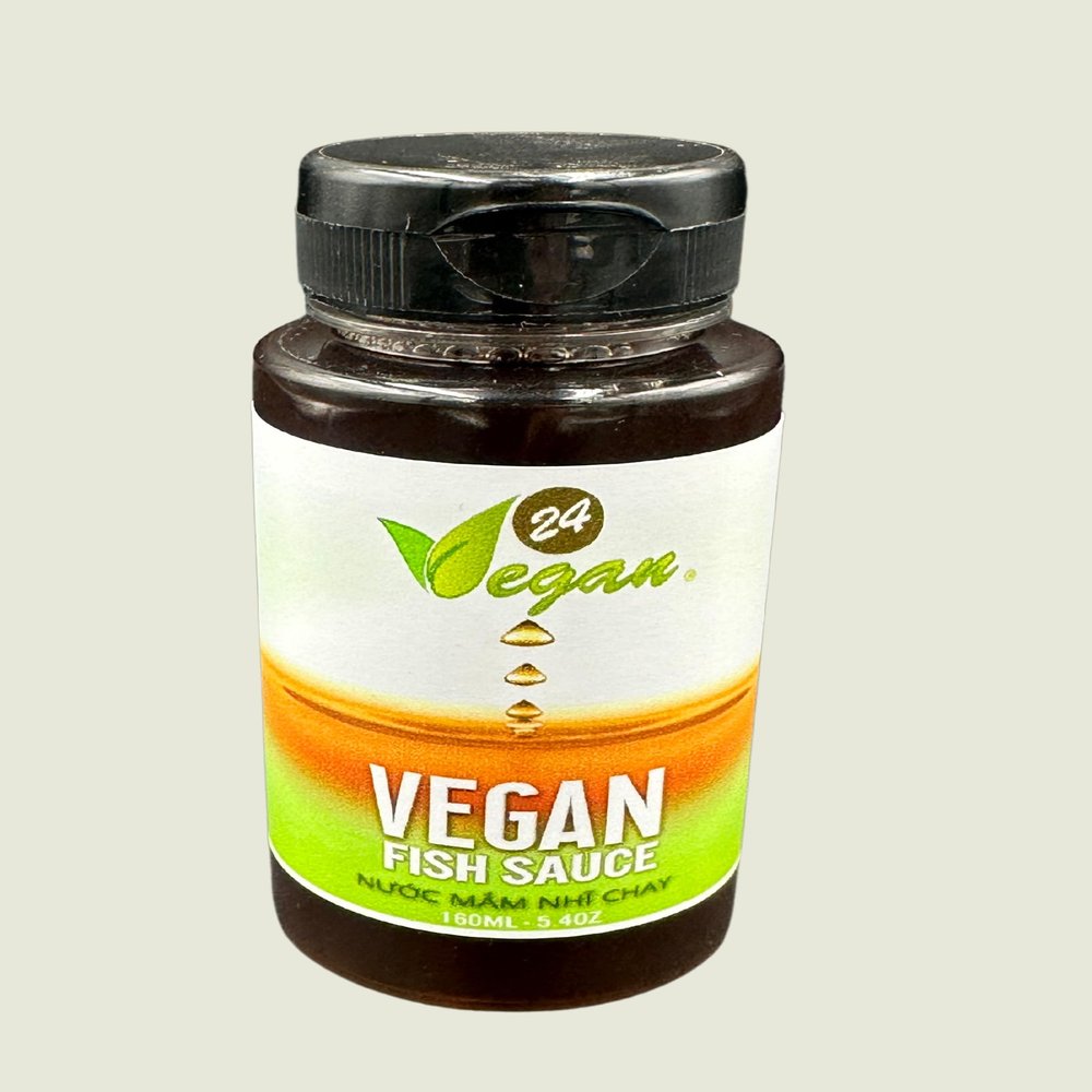 24Vegan Fish Sauces Premium Plant-Based Seasoning Sauce, All-Purpose Instant Flavor Boost, Gluten Free Fish Sauce, Gluten Free Soy Sauce, Vegetarian Asian Sauces, Vegetable Umami Flavor, Dressings and Marinades for a Sweet, Tangy and Spicy Flavor 5.4