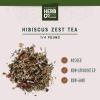 Hibiscus Zest Tea Loose Leaf, by Herb Co, Caffeine-Free Citrus & Floral Blend with Lavender, Orange Zest & Licorice Root, 1/4 lb view 2