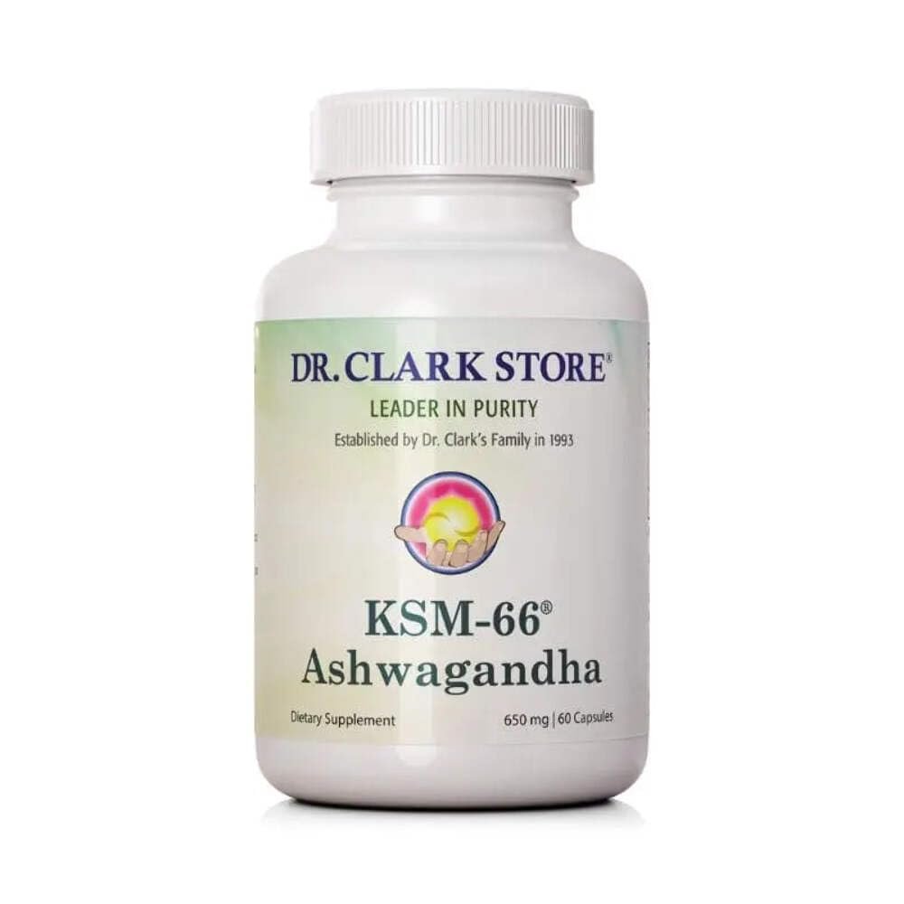 Dr Clark Store Ashwagandha Supplement  650mg, 60 Capsules, Supports Everyday Wellbeing, Energy & Mood Balance