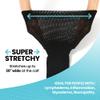 Bariatric Socks Extra Wide, Extra Wide Socks for Swollen Feet, Diabetic and Lymphedema, Non-Binding - 2 Pairs view 2
