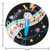 Trendware Birthday Beats Disco Party Dinner Plates, 24 ct view 2