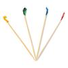 AmerCareRoyal Cellophane-Frill Wood Picks, Bamboo, 4-inch Assorted, 10,000/Carton (R812B) view 1