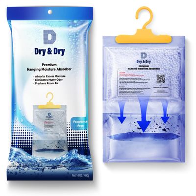 Dry & Dry 7 Pack Moisture Absorbers for Home, Basement & Bedroom - Small Dehumidifiers
