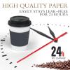 50 Pcs Coffee Cup Sleeves Adjustable Paper Cup Jacket Disposable Cup Heat Insulating Cover Hot Drink Holder for 10oz-20oz Paper Cups view 3
