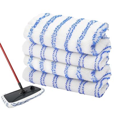 4 Pack Mop Heads Replacements Compatible with Cedar Hard Wood Flooring 'N More Ultra-fine Fiber mop - Microfiber Mop Refills for Cedar Mop Wet and Dry Use 15x8 Inch Pads