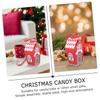 PartyKindom 20pcs Christmas Candy Packing Boxes Festive Wrapping Containers for Cookies and Goodies Design No Ribbon Included view 2