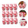 PartyKindom 20pcs Christmas Candy Packing Boxes Festive Wrapping Containers for Cookies and Goodies Design No Ribbon Included view 3