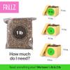 FRILLZ Crinkle Cut Paper Shred Filler for Baskets, Gifts, Packing and Protecting your Mother's Day, Christmas, Holiday, Valentine's, and other events (1 pound, Red) view 3