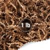 FRILLZ by DECOfill Crinkle Cut Paper Shred Filler (1 LB) for Baskets, Gifts, Packing and Protecting your Birthday, Weddings, Anniversary, Valentines Day, and other gifts (Kraft) view 1
