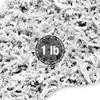 FRILLZ by DECOfill Crinkle Cut Paper Shred Filler (1 LB) for Baskets, Gifts, Packing and Protecting your Birthday, Weddings, Anniversary, Valentines Day, and other gifts (White) view 1