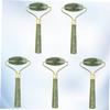 Beatifufu 5pcs Natural Jade Eye and Face Roller Skin Care Tool for Eye Puffiness and Aging Portable Beauty Roller view 4