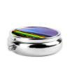 Evening Rainbowround Pill Box, 3 Compartments Round Pill Box Organizer for Purse Or Pocket, Portable Travel Pill Box view 3