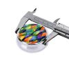 Rainbow Fish Scaleround Pill Box, 3 Compartments Round Pill Box Organizer for Purse Or Pocket, Portable Travel Pill Box view 4