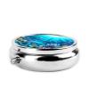 Submarine Coral Raysround Pill Box, 3 Compartments Round Pill Box Organizer for Purse Or Pocket, Portable Travel Pill Box view 3