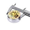 Yellow Beeround Pill Box, 3 Compartments Round Pill Box Organizer for Purse Or Pocket, Portable Travel Pill Box view 4