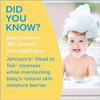 Johnson's Top-to-Toe Baby Wash and Shampoo, 4 Pack 3.38 oz. Travel Size Bottles, Natural Coconut Oil Gentle Hair and Body Baby Bath with Tear-Free Formula, Free of Parabens, Sulfates and Dyes view 3
